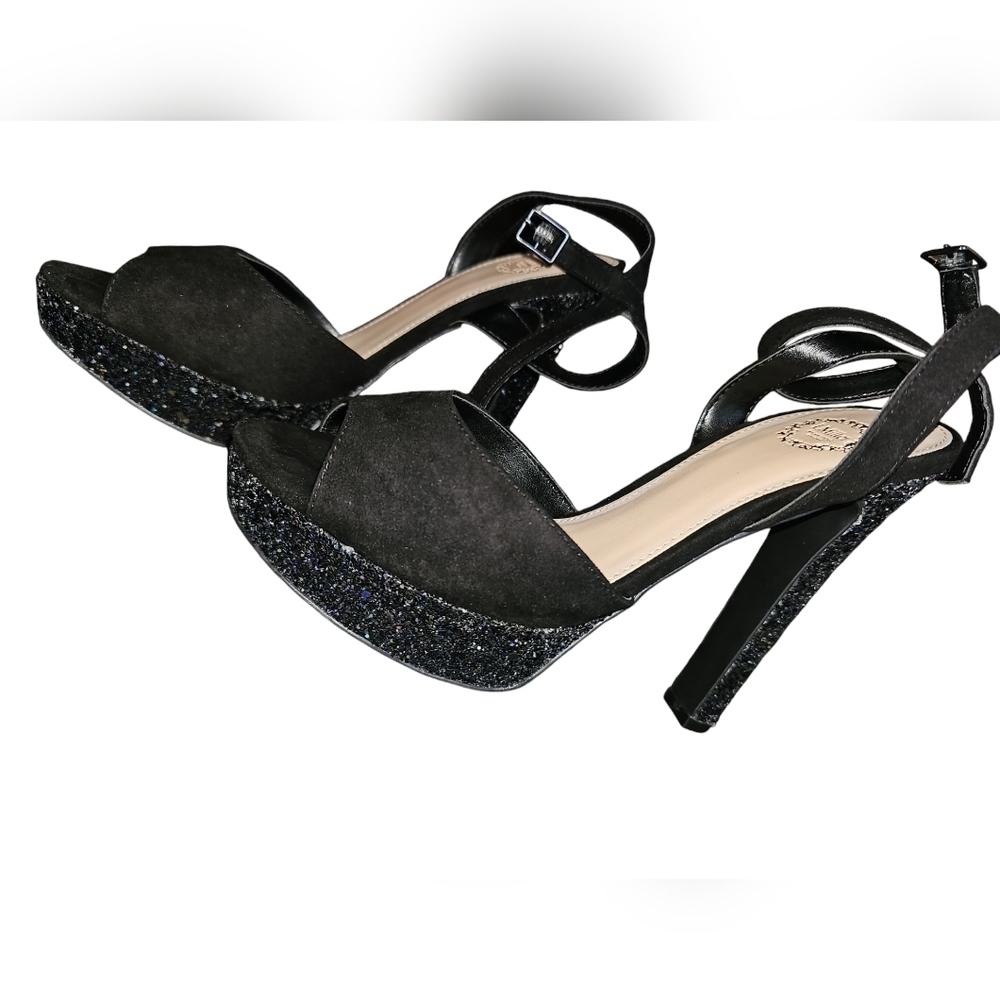 Black Sparkle Heels Size 7.5 NIB - Picture 5 of 5